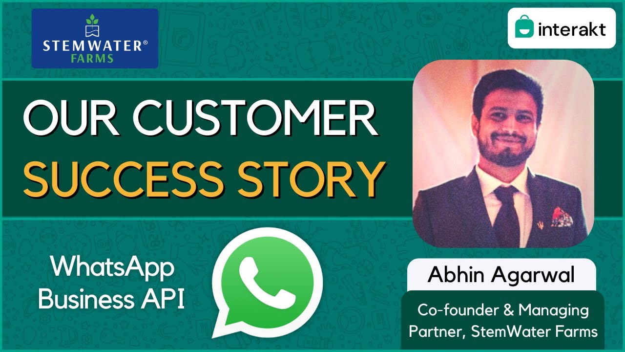 Grow your business with WhatsApp Business API - Interakt Customer Stories | Stemwater Farms
