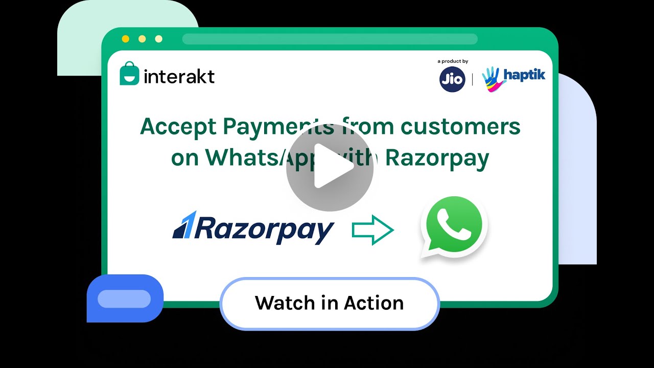 WhatsApp Business Checkout with Razorpay | Interakt