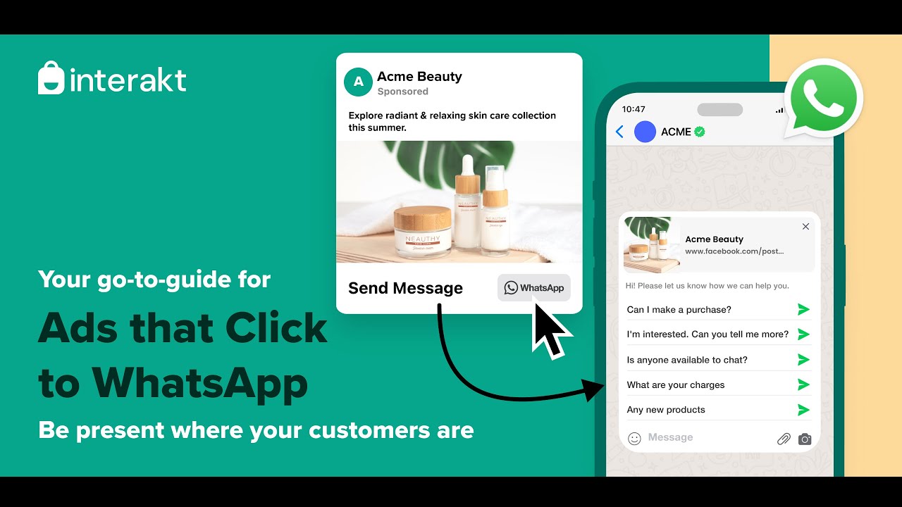 How to setup funnel for your Click to WhatsApp Ads | Interakt.