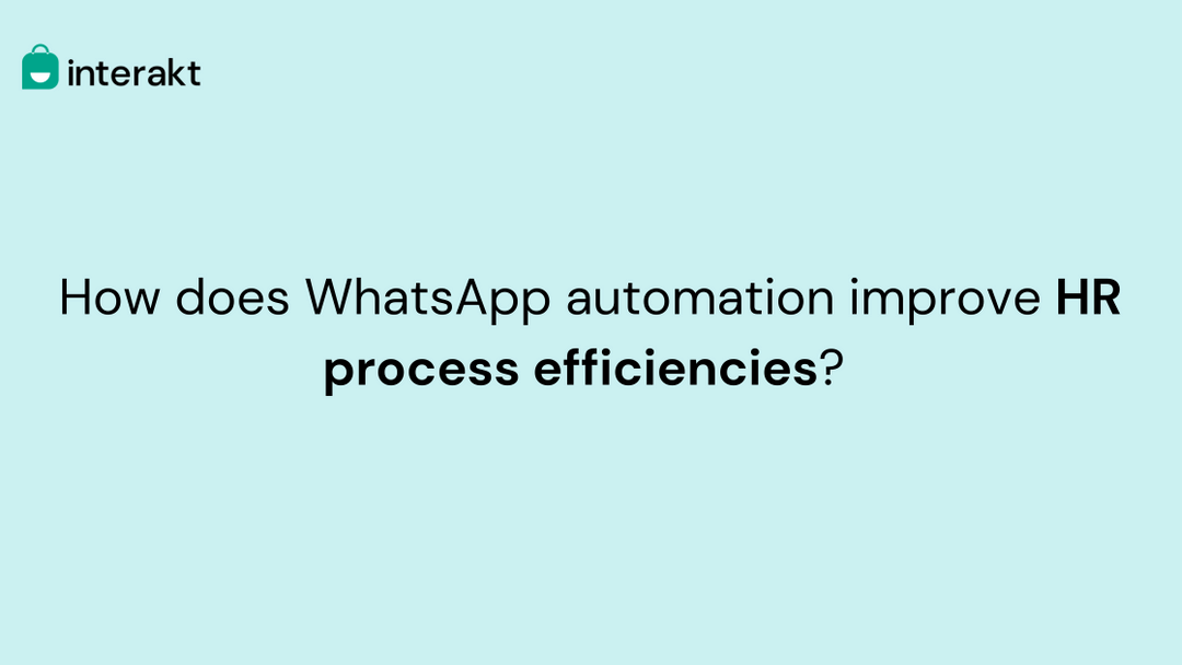 WhatsApp automation for HR