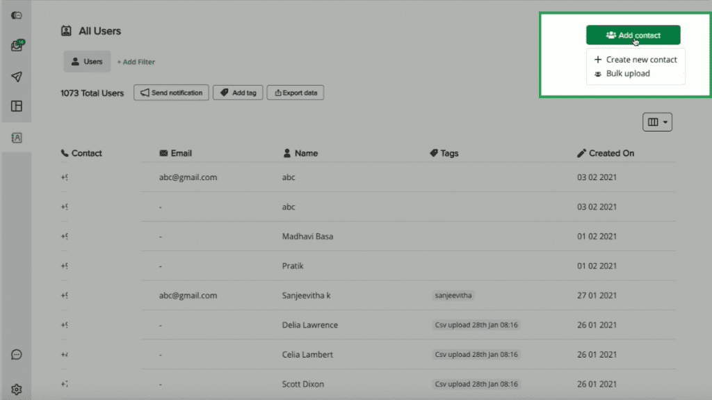 How to upload your existing WhatsApp Business contacts on Interakt