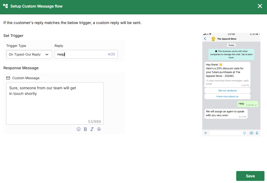 Chat Notification Example How to create an ongoing WhatsApp Notification campaign on Interakt?
