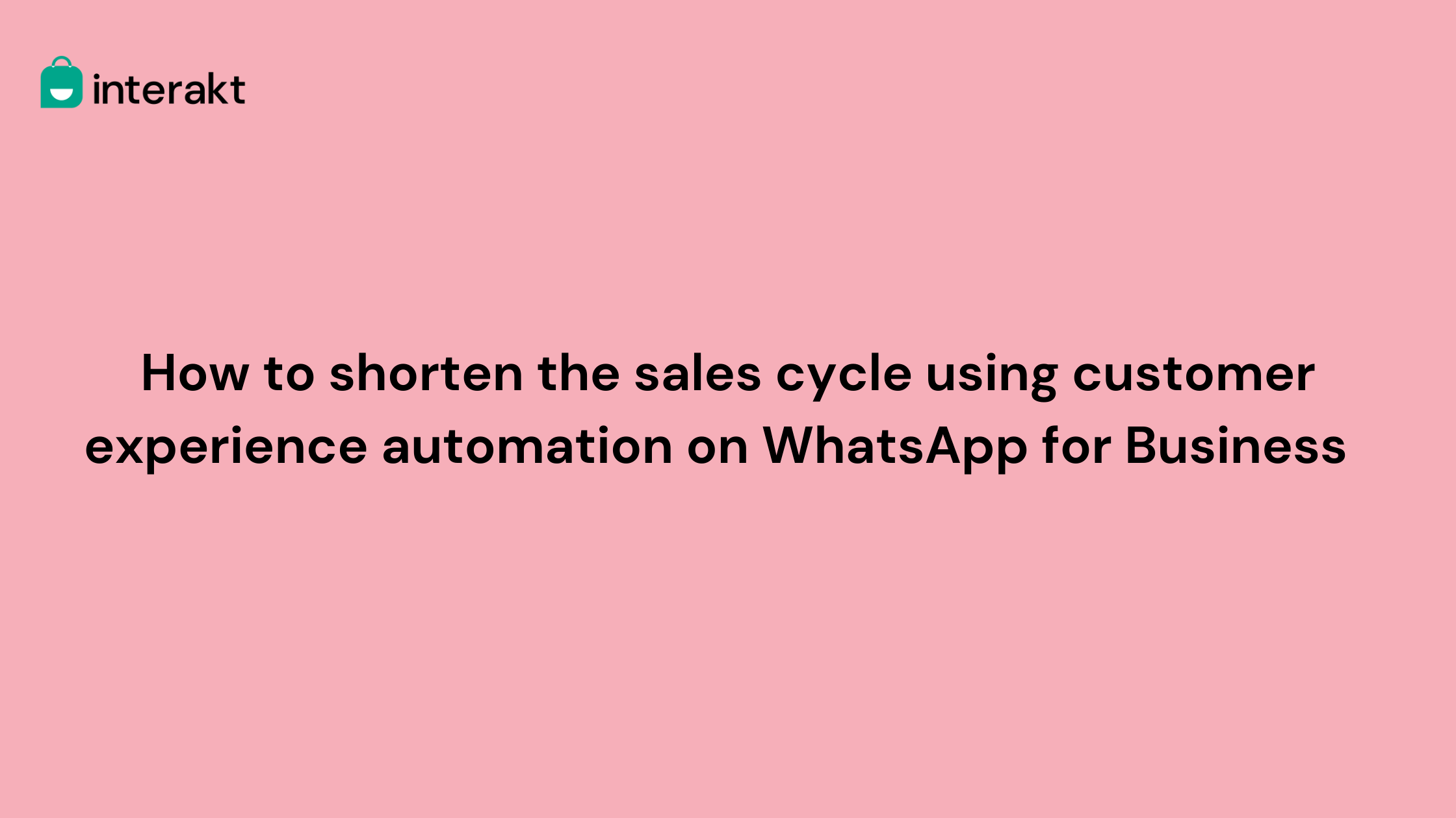 How to shorten the sales