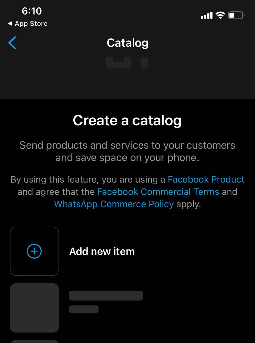 Product catalog