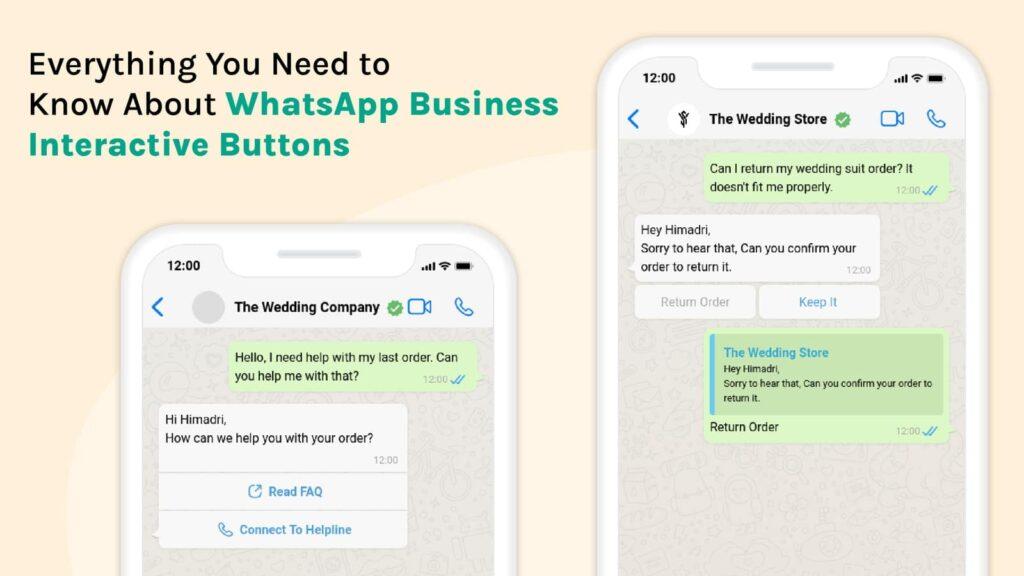 Get Interactive messages with WhatsApp Interactive Buttons