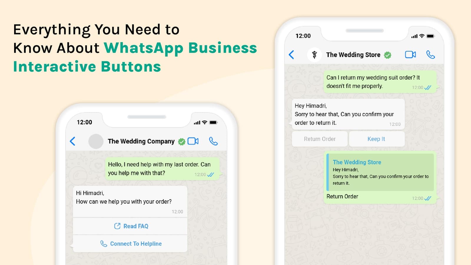 WhatsApp Business API Interactive Message Button
