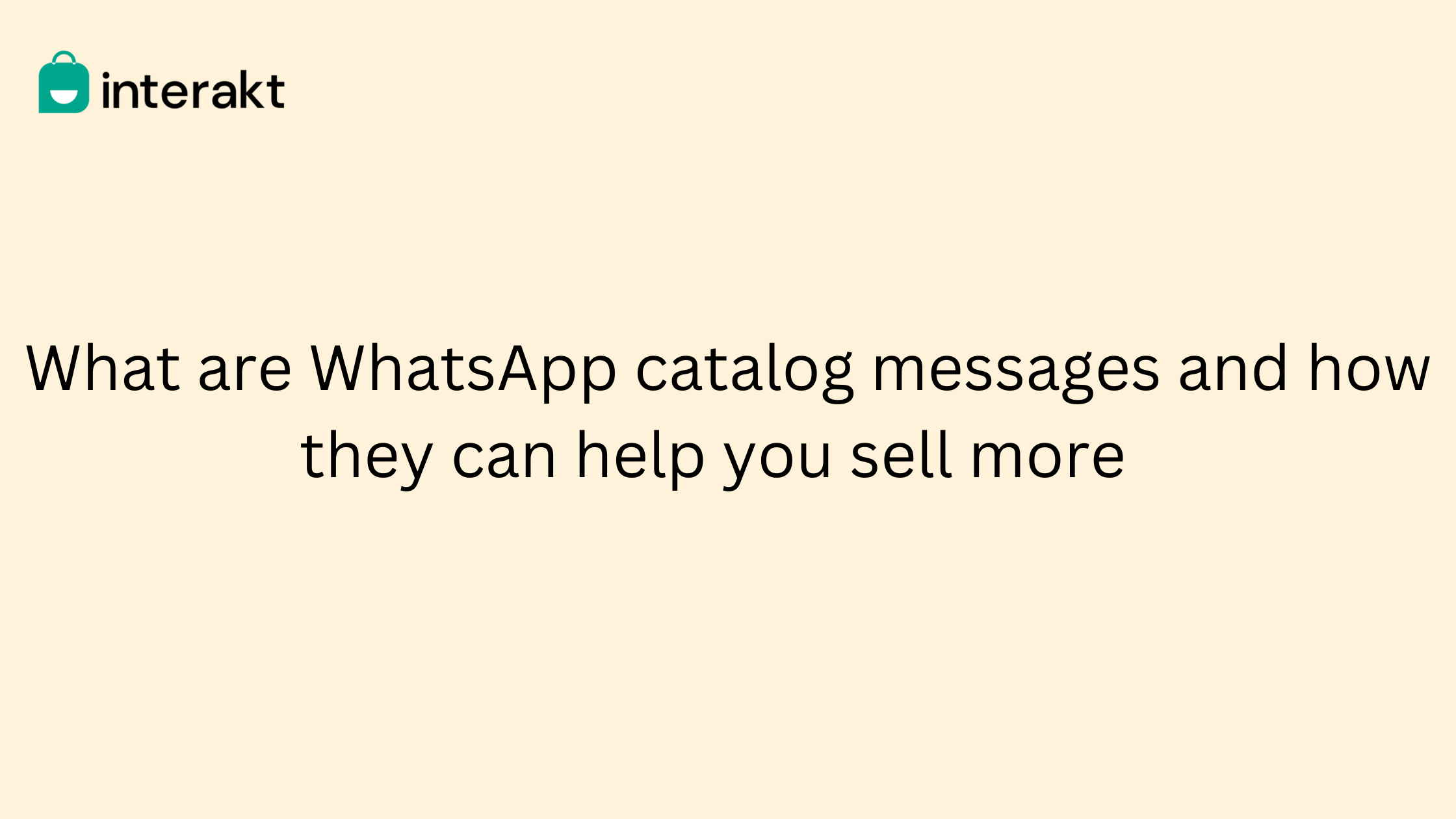 WhatsApp Catalog Message