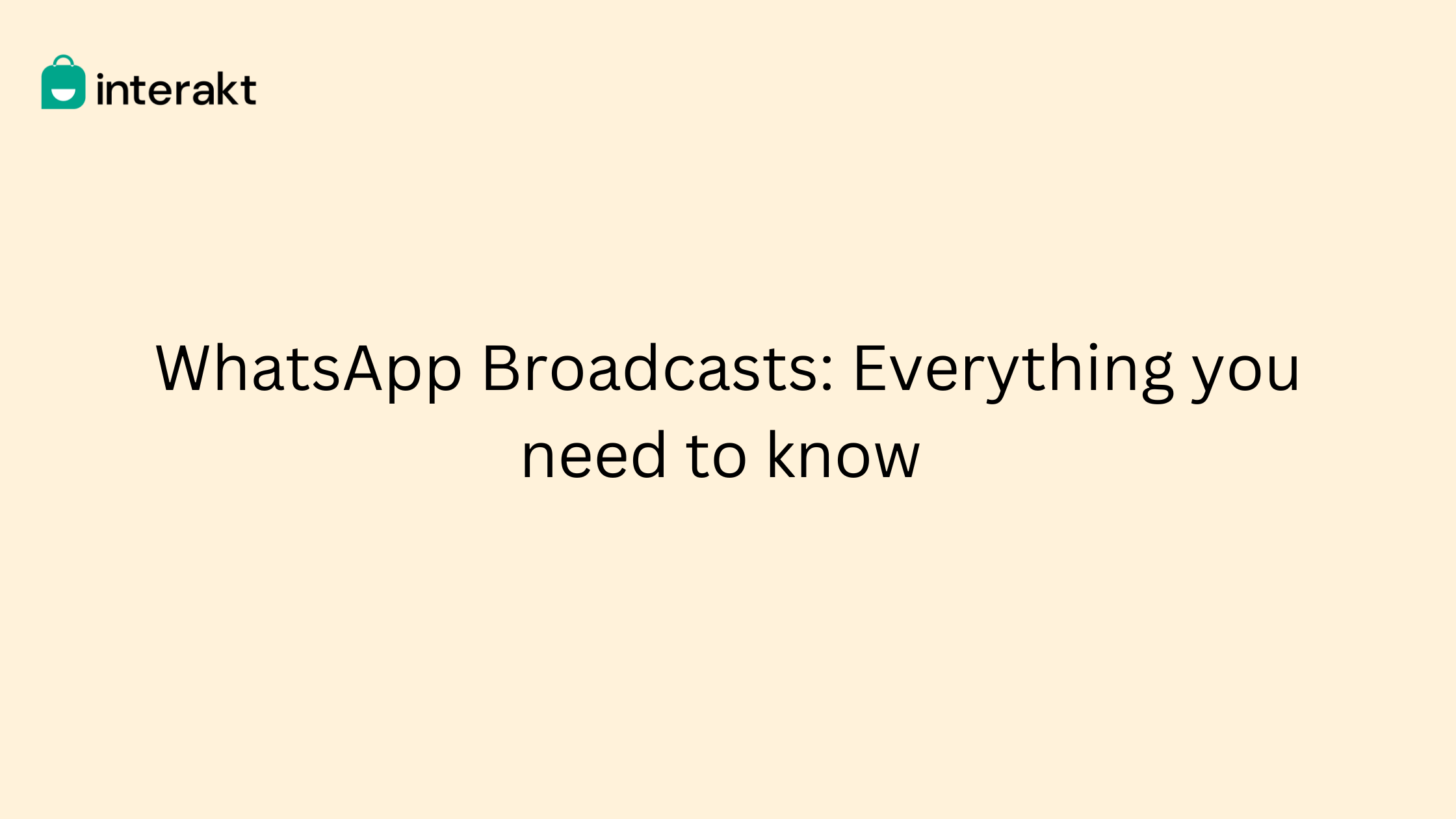 WhatsApp Broadcast