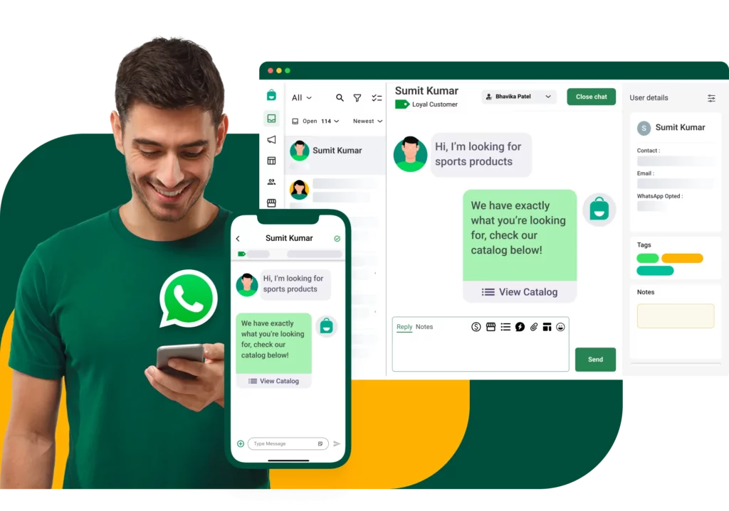 WhatsApp Hero | Interakt