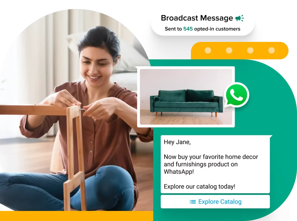 WhatsApp business for home decor and furnishing