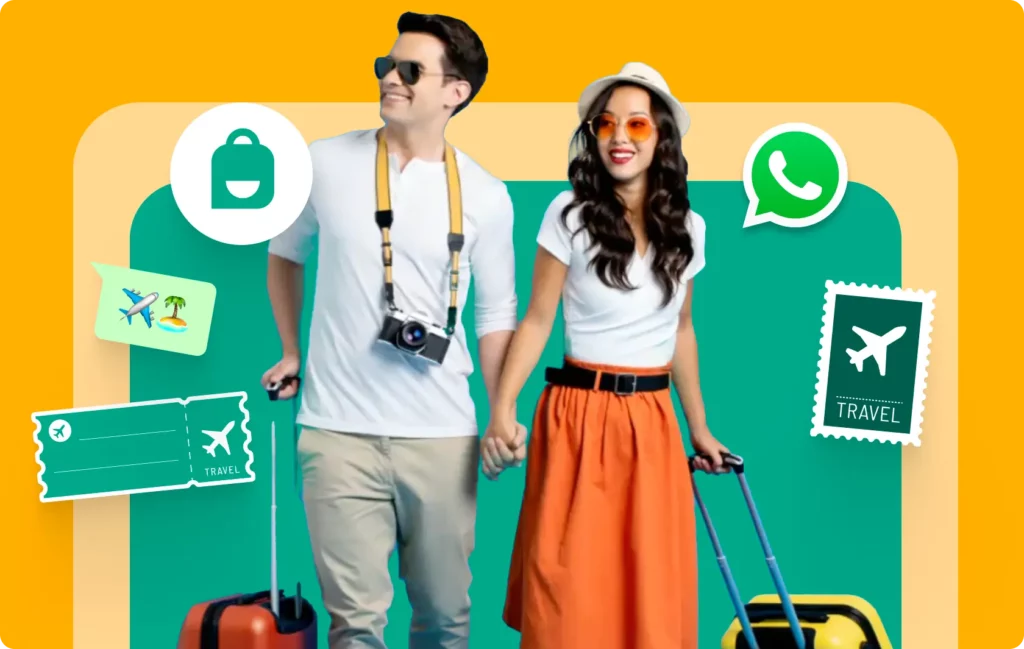 WhatsApp business app for travel and tourism with Interakt