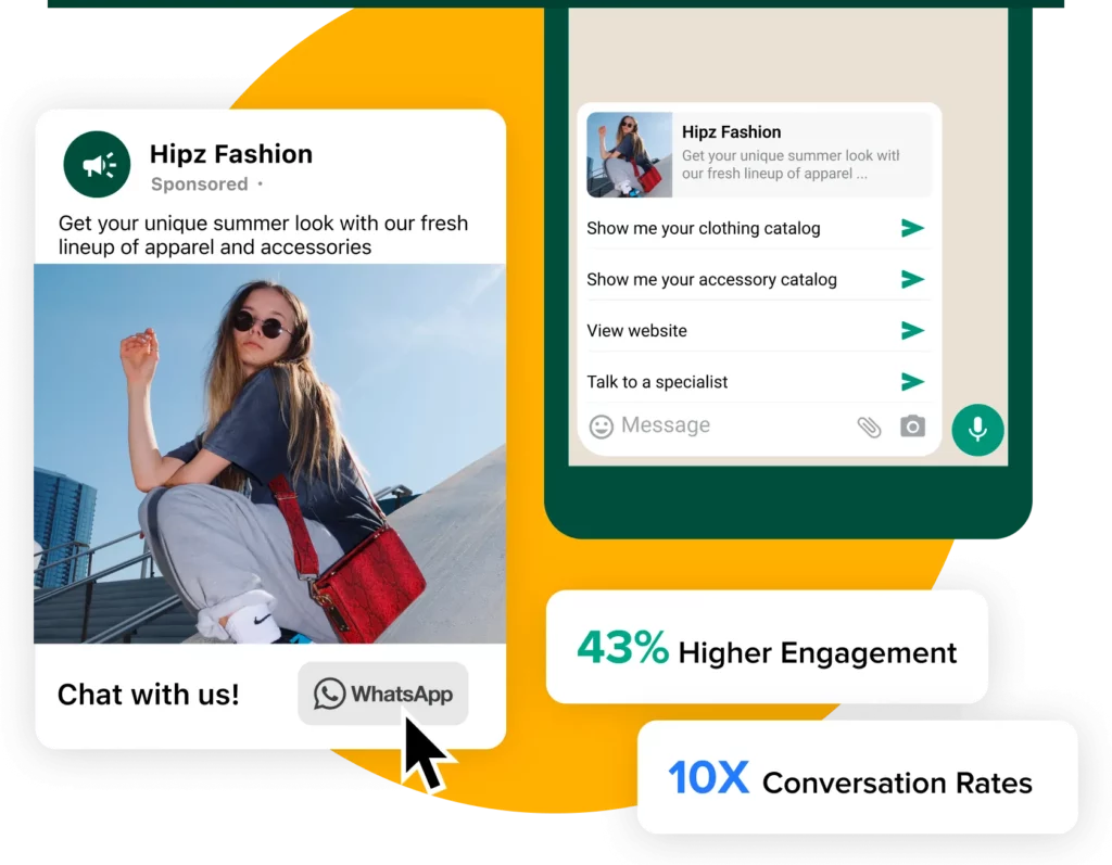 WhatsApp business for marketing agency with Interakt