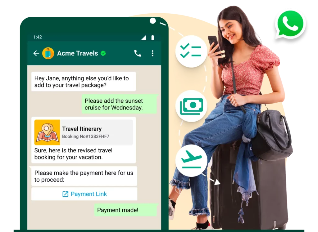 WhatsApp business app for travel and tourism | WhatsApp Business API chat
