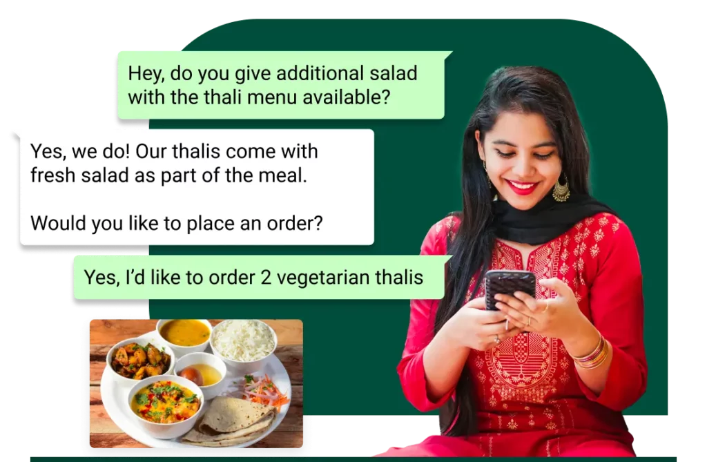 WhatsApp business for restaurants food businesses | WhatsApp business chat