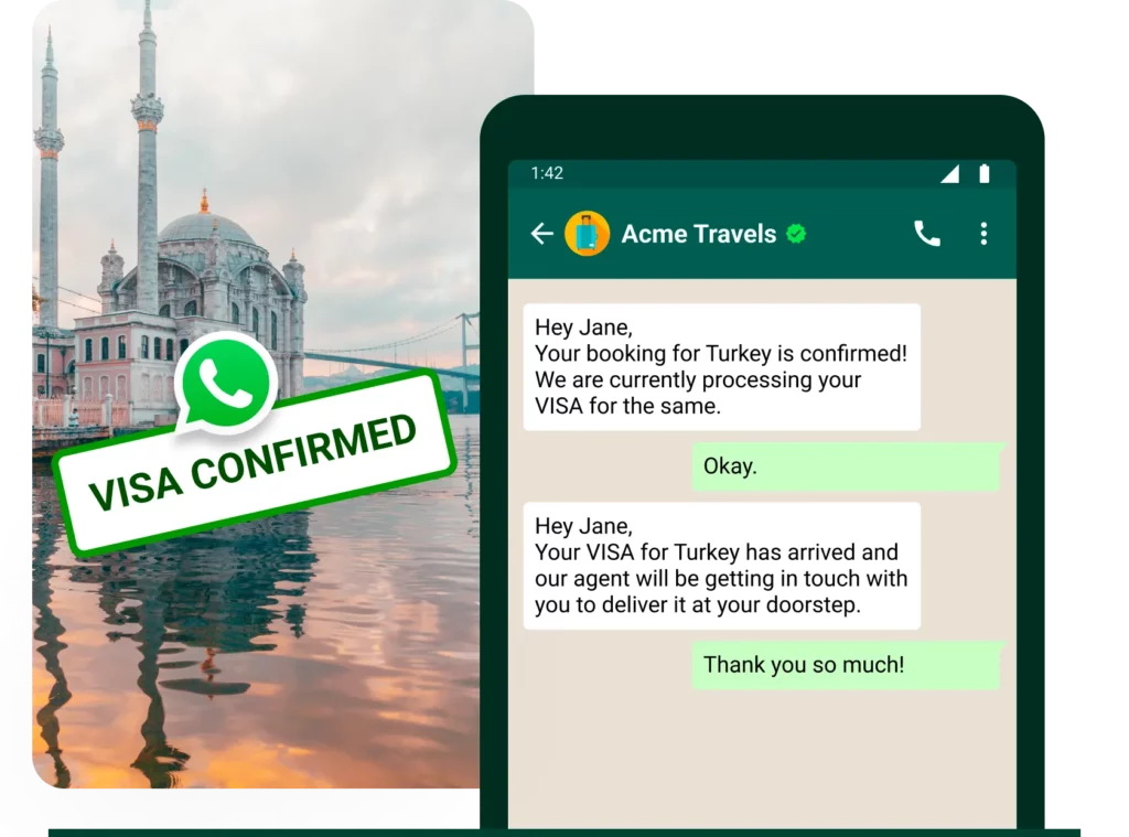 WhatsApp business app for travel and tourism | WhatsApp Business API chat