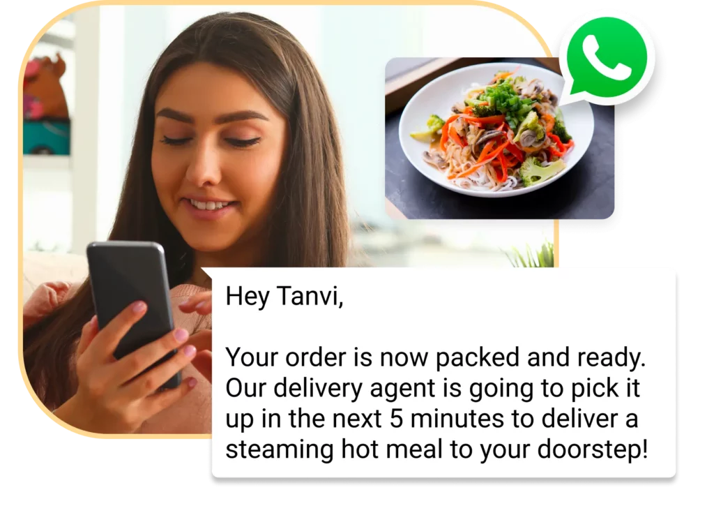 WhatsApp business for restaurant food businesses