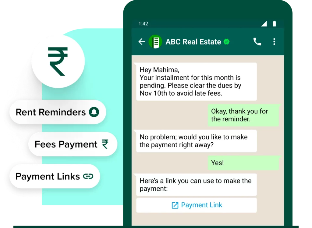 WhatsApp business for real estate | WhatsApp Business Chat with Interakt