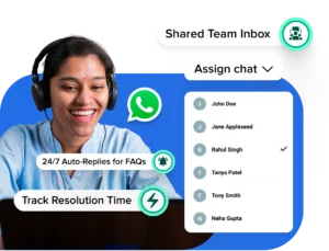 WhatsApp shared team inbox with Interakt