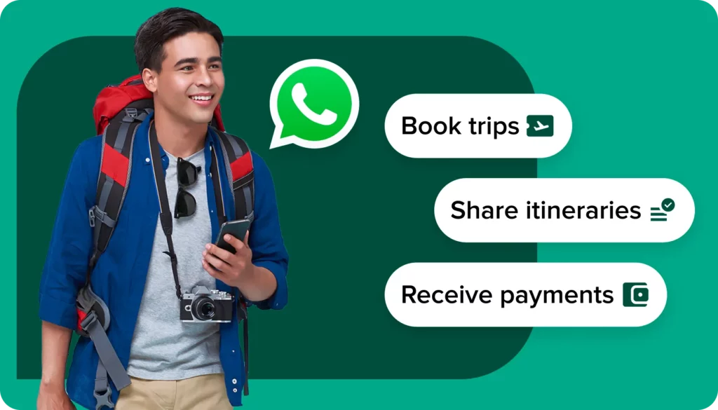 WhatsApp business for travel and tourism | Book trips with Interakt