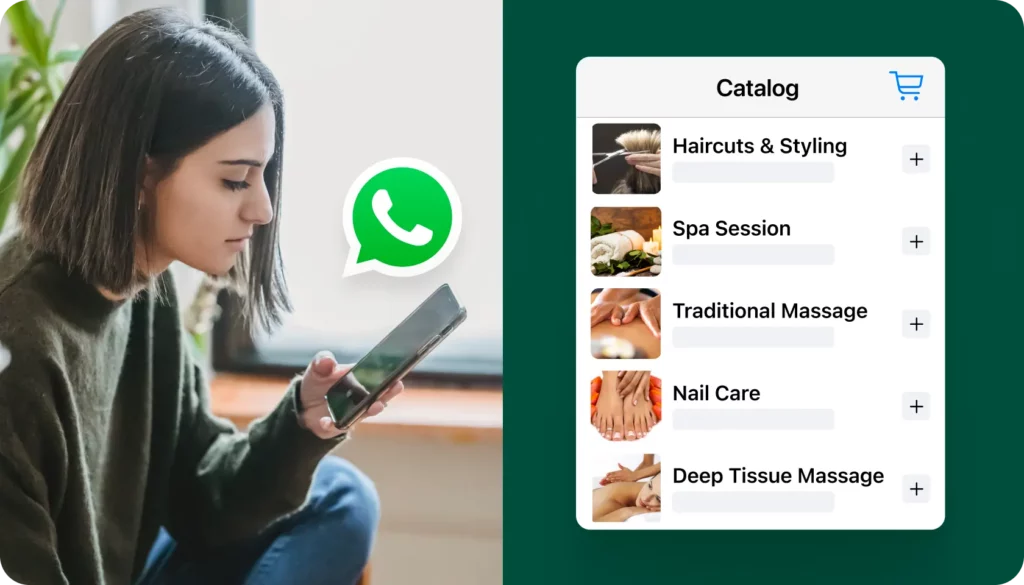 WhatsApp business API for spas and salons with Interakt