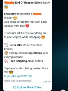 WhatsApp vs Instagram marketing: Notification campaign
