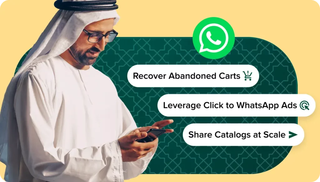 WhatsApp Business API abandoned cart UAE