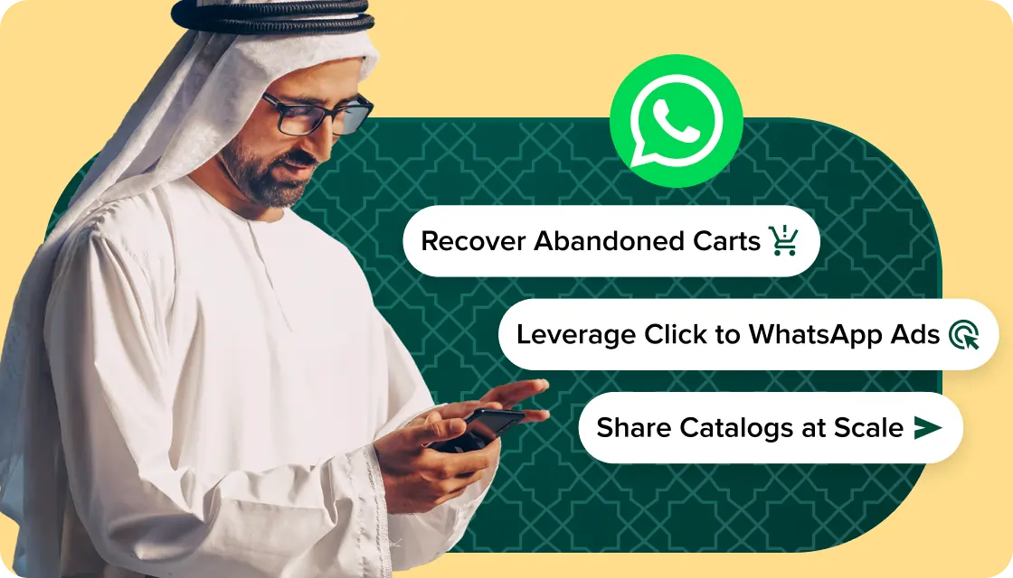 WhatsApp Business API abandoned cart UAE