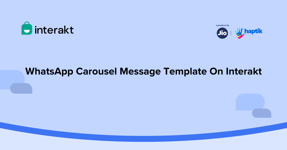 WhatsApp carousel message template on Interakt