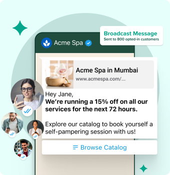Send bulk messages with WhatsApp Business API