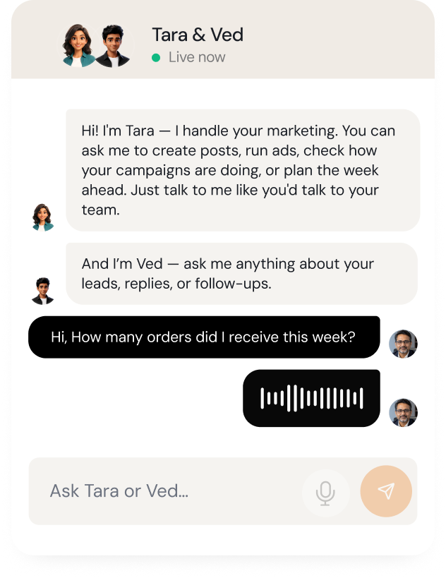 Chat step - Just tell them what you need